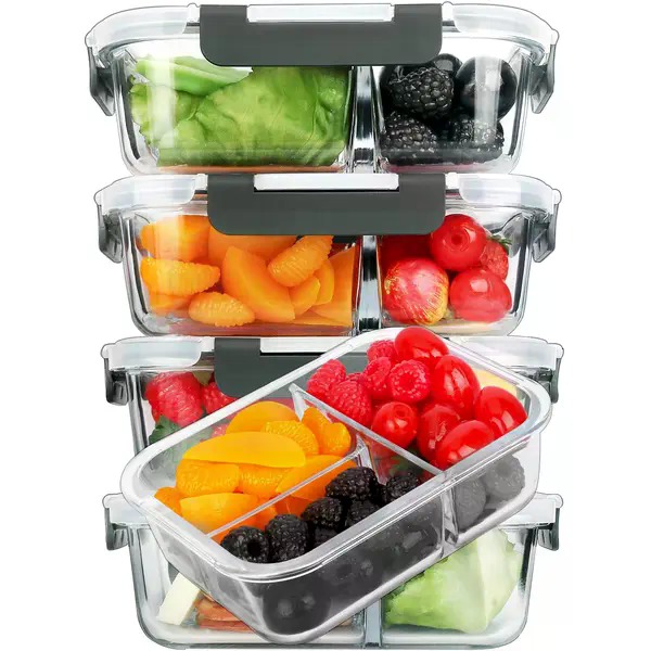 Lot de 5 récipients rectangula - Meal Prep Healthy avis et prix
