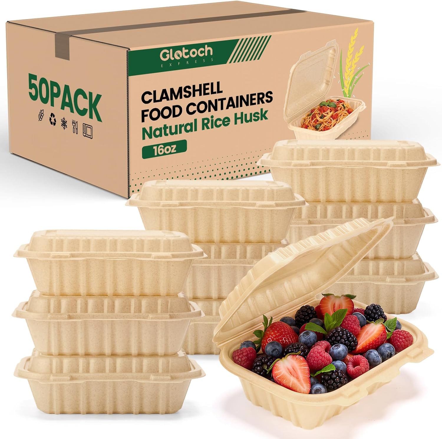 Lot de 50 contenants à emporte - Meal Prep Box avis et prix