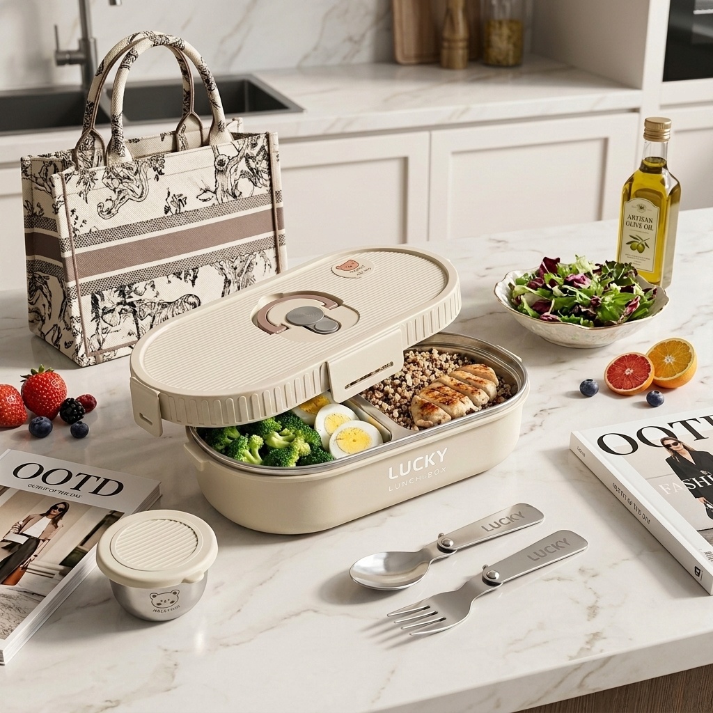 Boîte à lunch bento en acier i - Meal Prep Box avis et prix