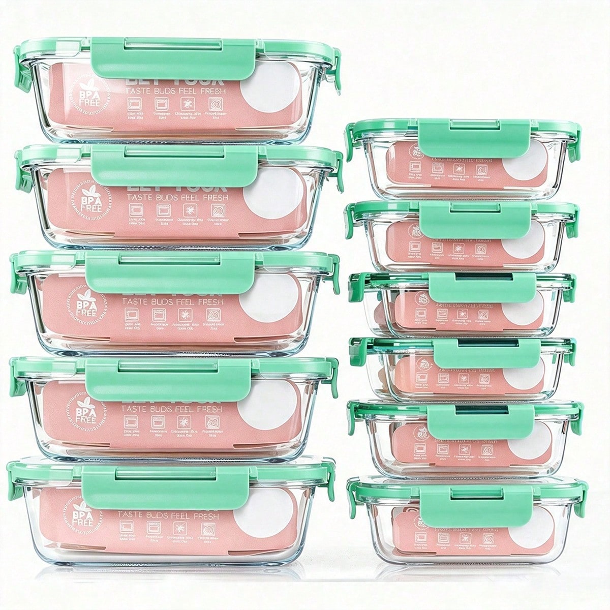 Lot de 10 récipients en verre  - Meal Prep Box avis et prix