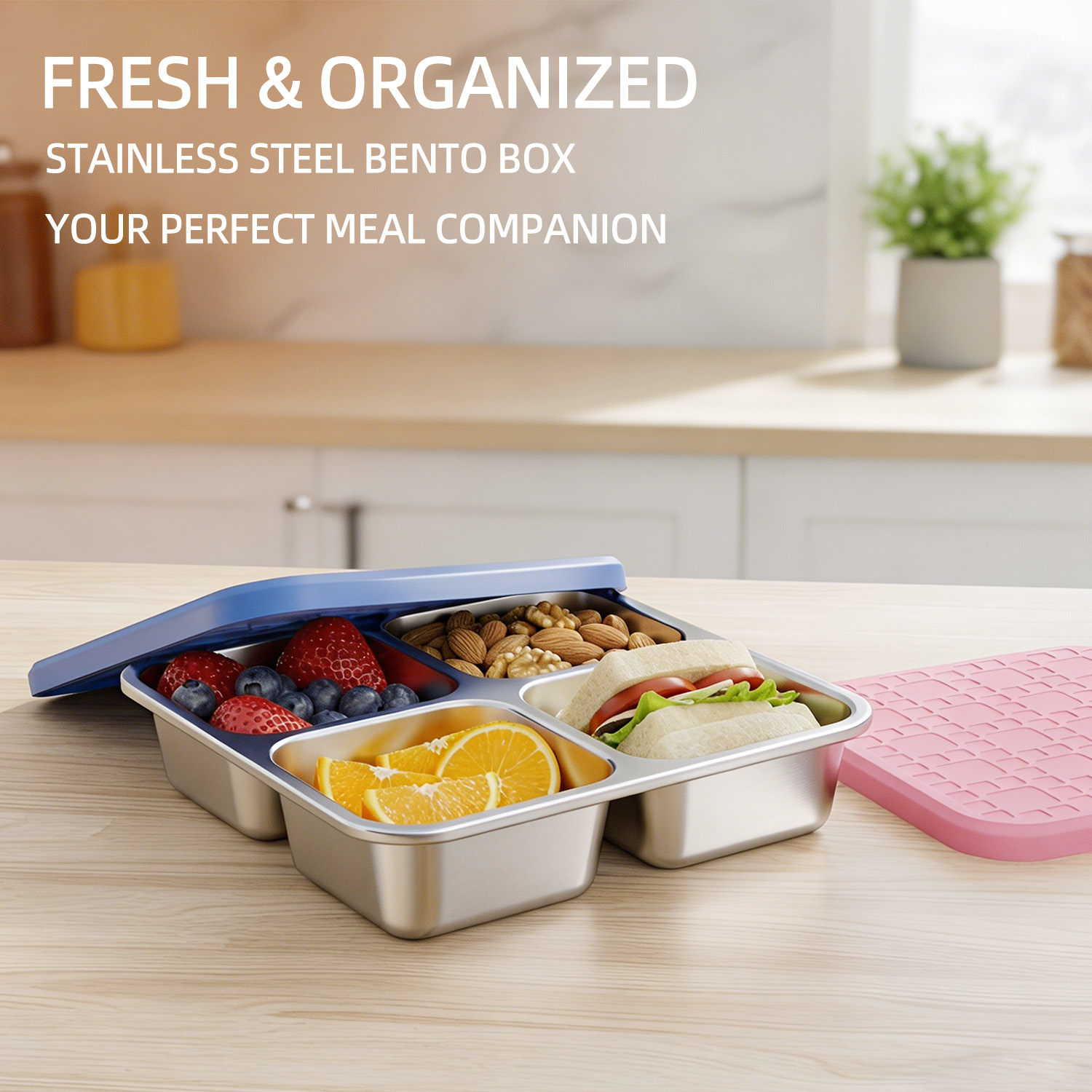Boîte à lunch divisée en acier - Meal Prep Box avis et prix