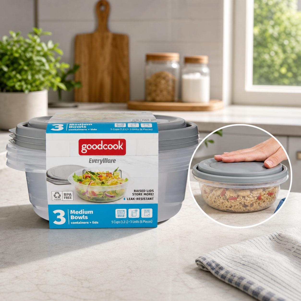 6 contenants ronds de 5 tasses - Meal Prep Dinners avis et prix