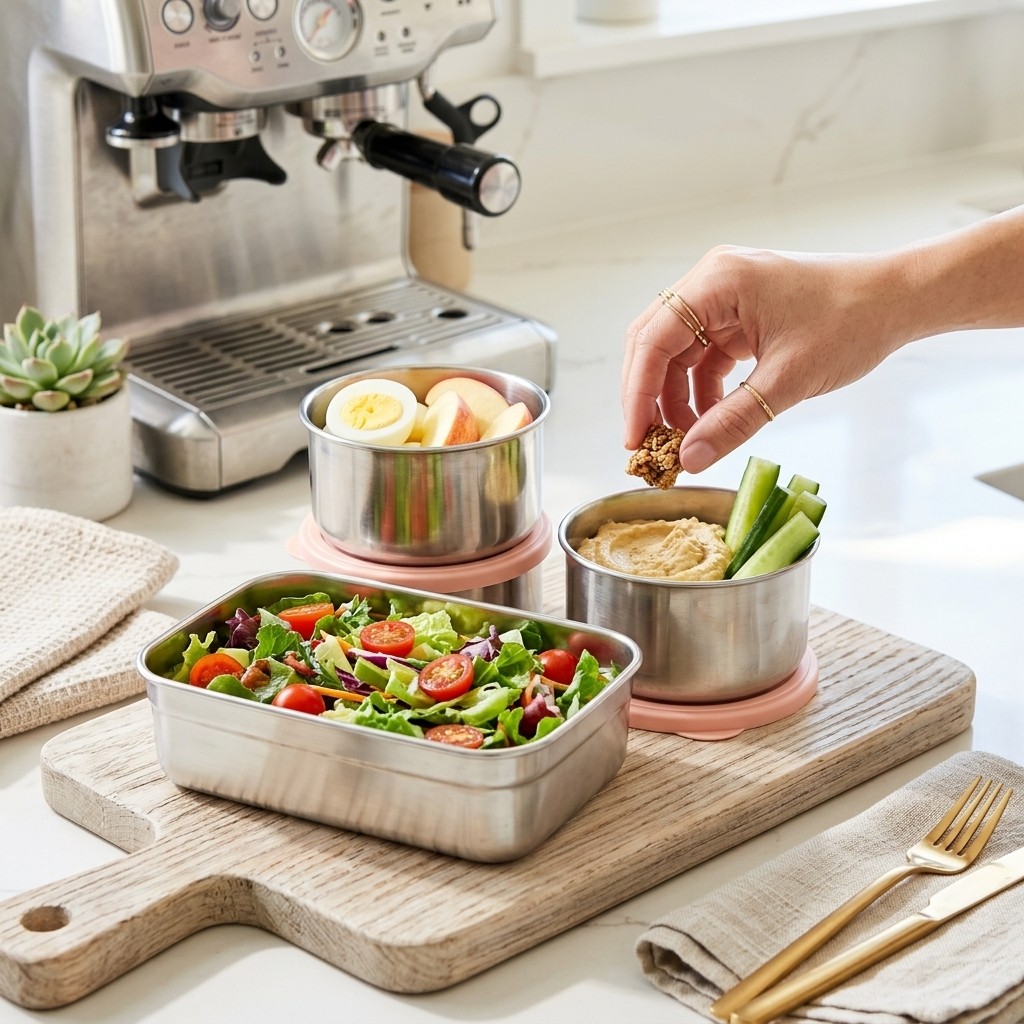 Boîte à lunch en acier inoxyda - Meal Prep Dinners avis et prix
