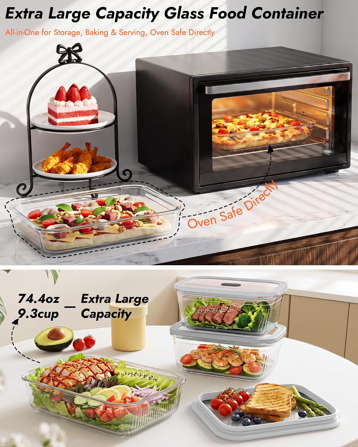 Lot de 2 récipients de stockag - Meal Prep Box avis et prix