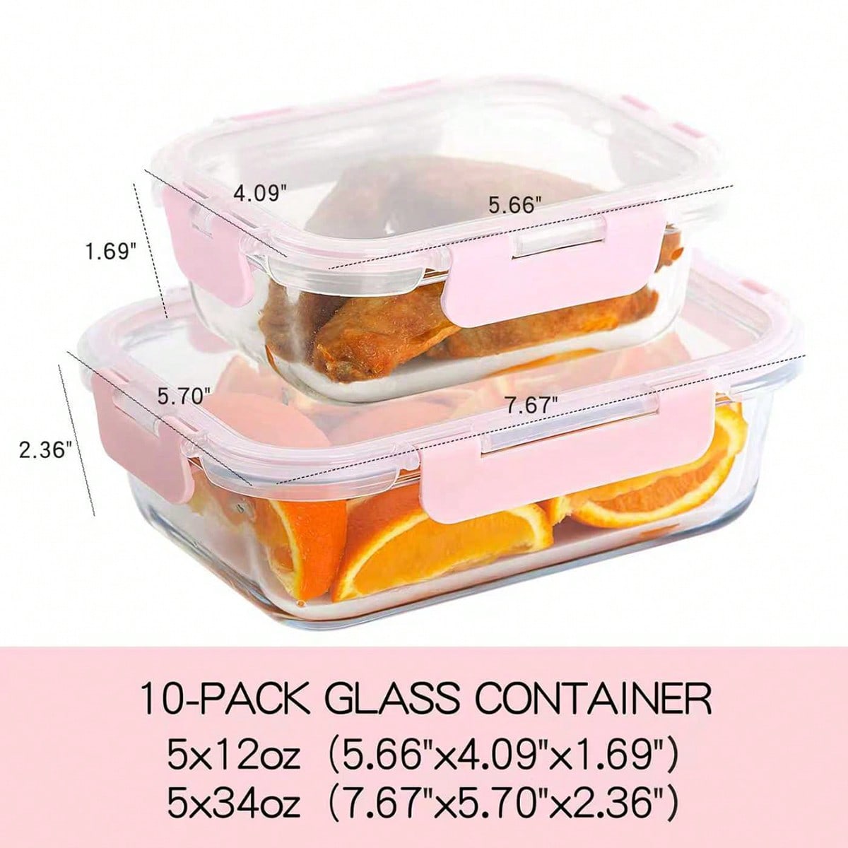 Lot de 10 récipients en verre  - Meal Prep Dinners avis et prix